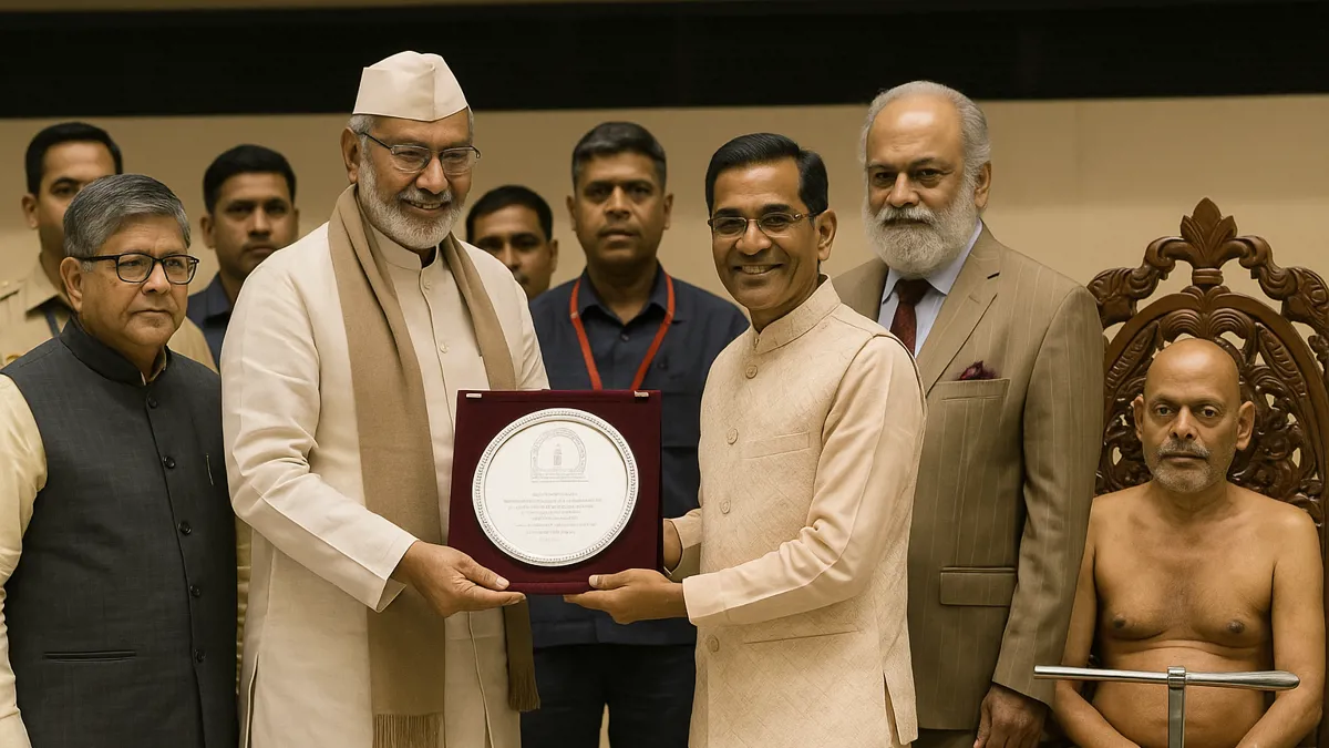 Vice-President Radhakrishnan Emphasizes Compassion and Unity at Mahaparva Kshamapana Ceremony