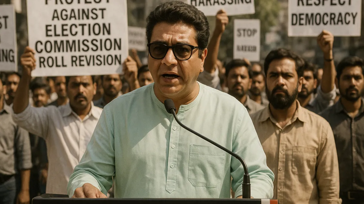 Protest against Election Commission's roll revision in Mumbai