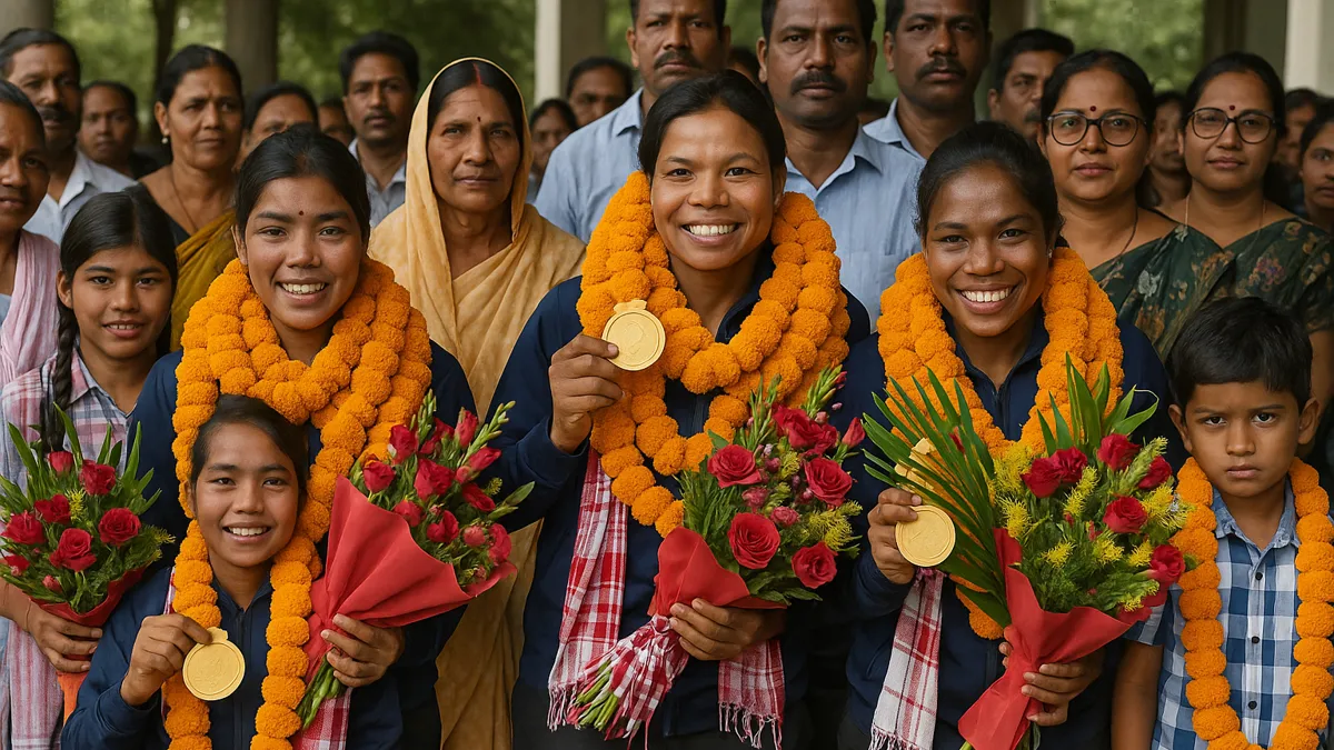 Jharkhand Hockey Heroes Return Home After Historic Victory