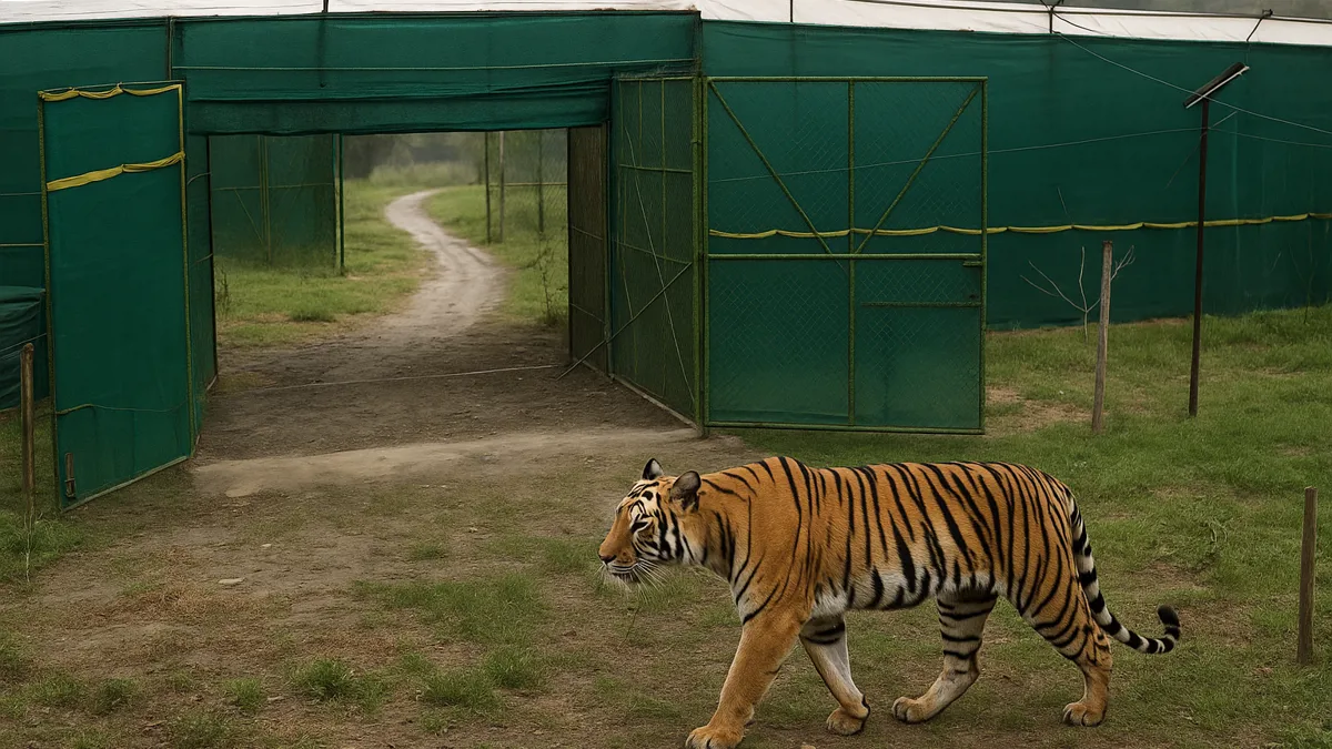 Tigress T138 released into Buxa Tiger Reserve as part of reintroduction program
