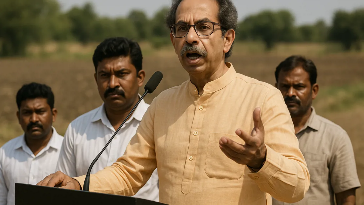 Shiv Sena(UBT) criticizes Maharashtra government over escalating farmer distress as monsoon departs