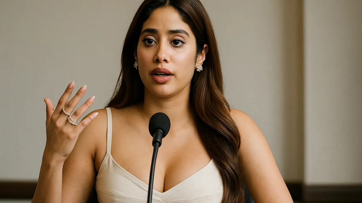 Janhvi Kapoor speaks out against AI-deepfake controversy