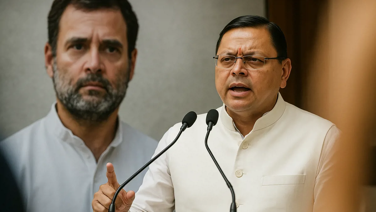 Uttarakhand Chief Minister Criticizes Rahul Gandhi Over Student Event