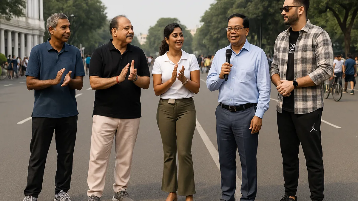 Raahgiri Day transforms Connaught Place into a car-free haven